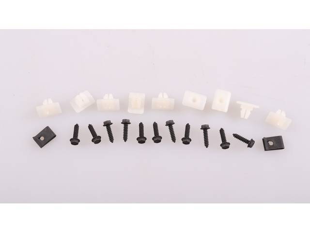 Inner Grille Fastener Kit, 22-pc OE Correct AMK Products reproduction for (71-72)
