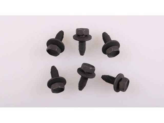 Grille Brackets to Radiator Support Fastener Kit, 6-piece kit, OE Correct AMK Products reproduction for (73-80)