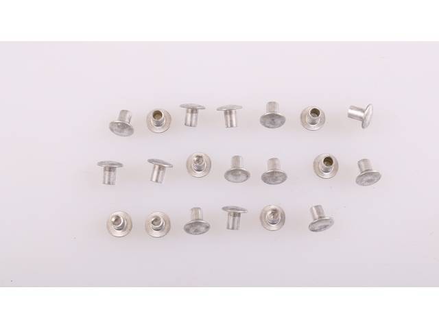Grille Extensions / Outer Brackets Fastener Kit, 20-piece kit, OE Correct AMK Products reproduction for (67-72)