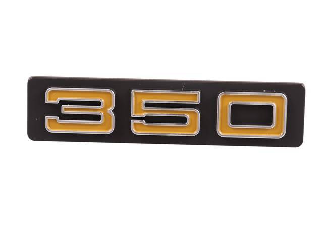 Grille Emblem "350" Black & Gold for (73-74)