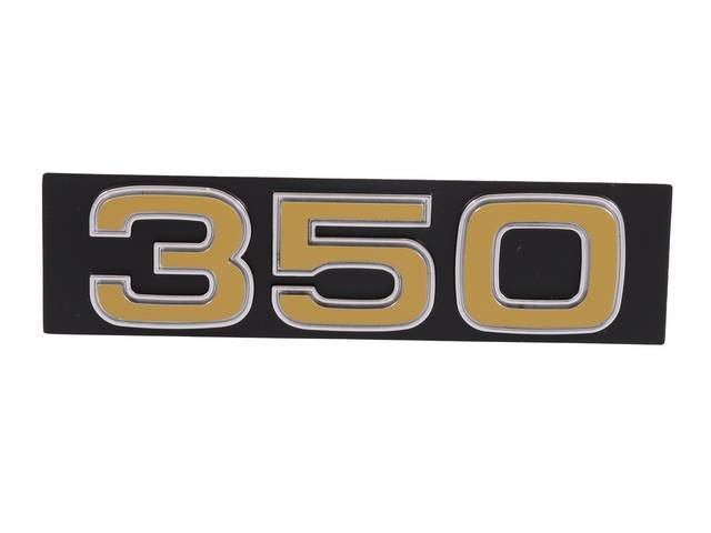 Grille Emblem "350" Black & Gold for (75-76)