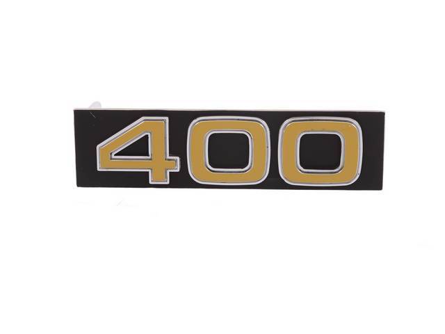 Grille Emblem "400" Black & Gold for (75-76)