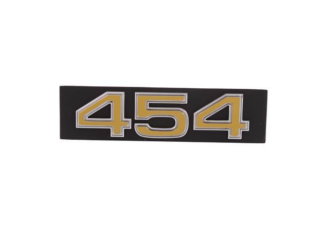 Grille Emblem "454" Black & Gold for (75-76)