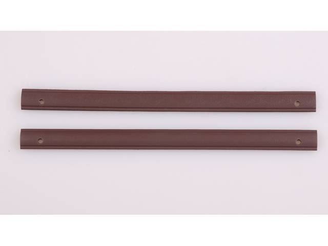 Door Panel Pull Strap, Inner, Maroon, RH and LH, Pair, reproduction