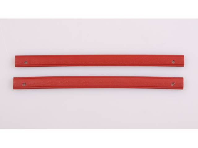 Door Panel Pull Strap, Inner, Red, RH and LH, Pair, reproduction