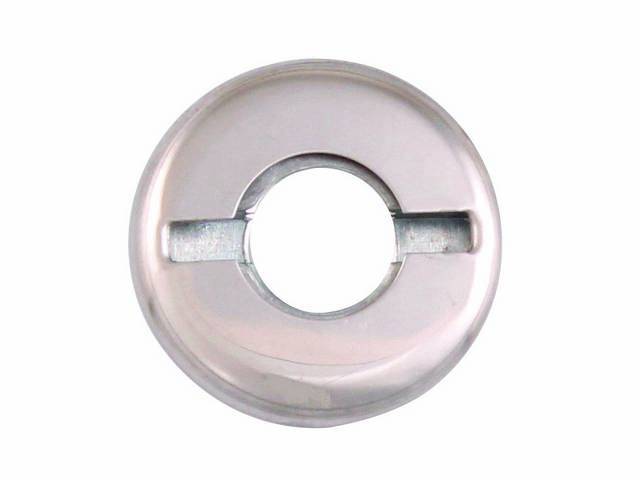 RETAINING NUT, Wiper Switch, polished stainless steel, repro