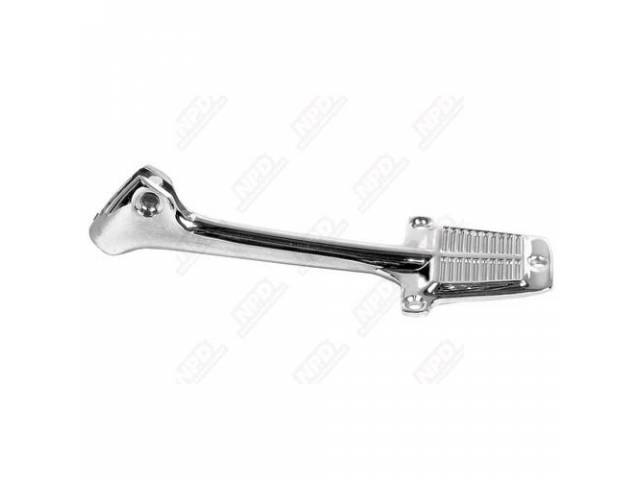 BRACKET, Rear View Mirror, Inner, chrome finish, includes screw to attached mirror tab, repro