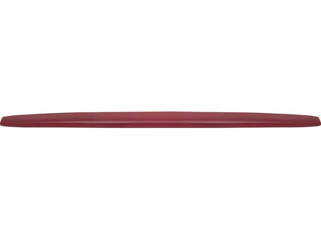 Maroon Urethane Dash Pad Assembly, includes mounting hardware, US Made reproduction