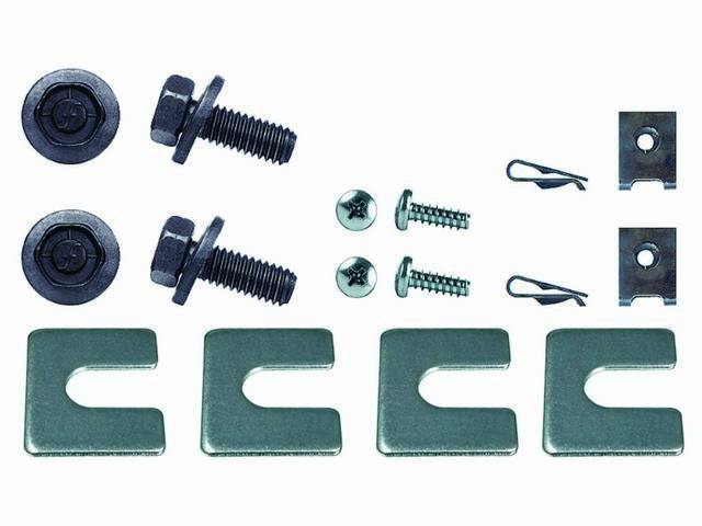 Cowl Vent Grille Panel Fastener Kit, 16-piece kit, OE correct reproduction