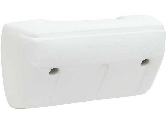 Front Door Arm Rest, White, RH or LH, reproduction