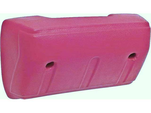 Front Door Arm Rest, Bright Red, RH or LH, repro