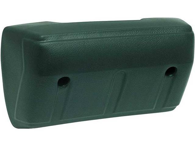Front Door Arm Rest, Green, RH or LH, reproduction