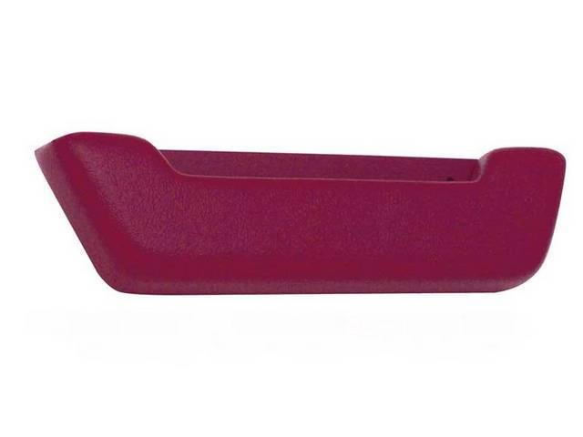 Front Door Arm Rest, Red, RH or LH, reproduction