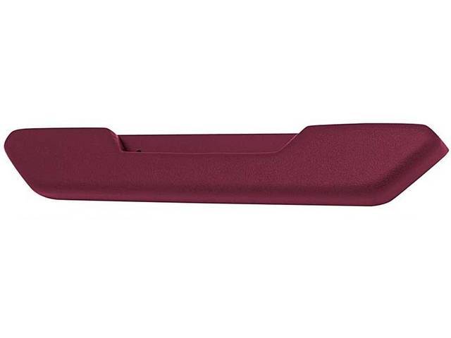 Front Door Arm Rest, Red, RH or LH, reproduction