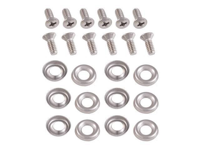 SCREW KIT, DOOR PANEL, DOES BOTH DOORS, (24) 