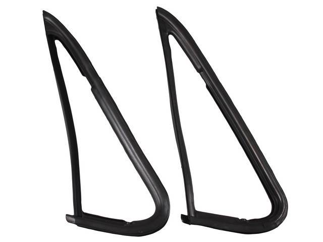 WEATHERSTRIP, Vent Window, Rubber, 1pc design, Pair, Does both LH and RH, See p/n K-16175-81AA for 2pc design, Repro