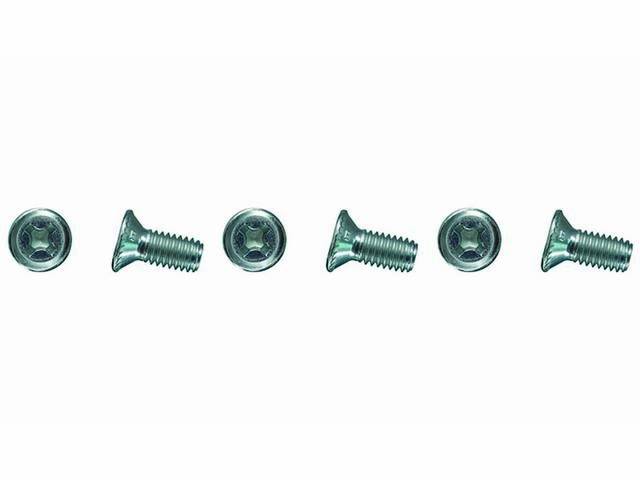 Door Latch / Lock Fastener Kit, 6-piece kit, OE correct AMK Products reproduction