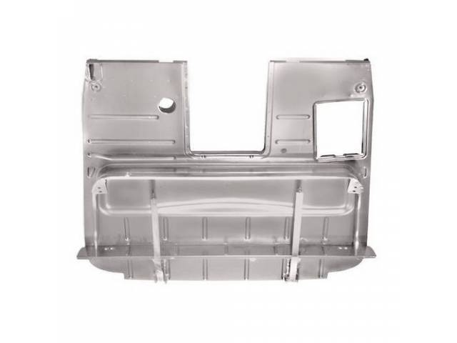 Complete Cab Floor Pan, incl seat platform and gas tank straps, EDP coated reproduction