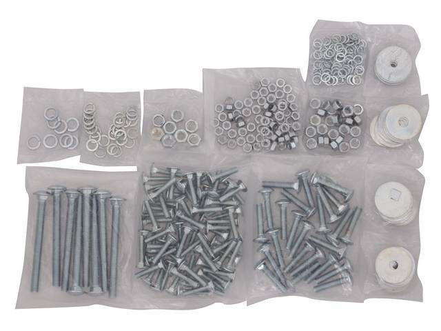 BOLT KIT, BED, FLEETSIDE, SHORTBED, CADMIUM PLATED, 77 1/8 INCH