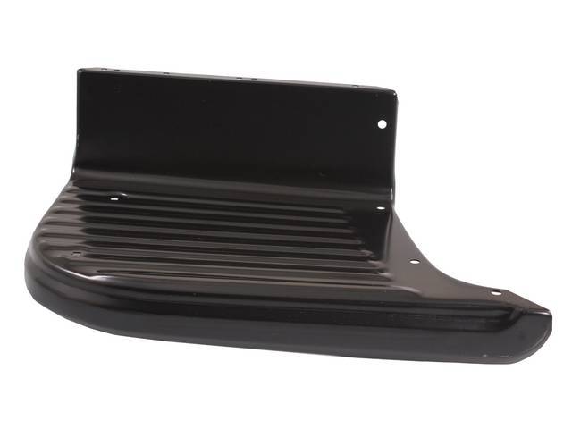 Running Board Step Assembly, LH, black painted finish, repro