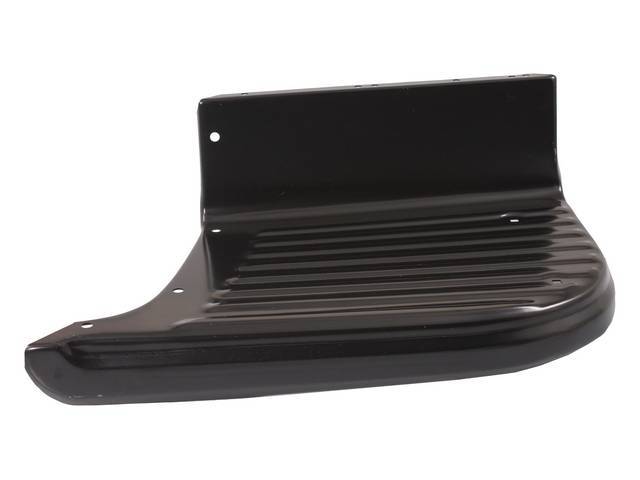 Running Board Step Assembly, RH, black painted finish, repro