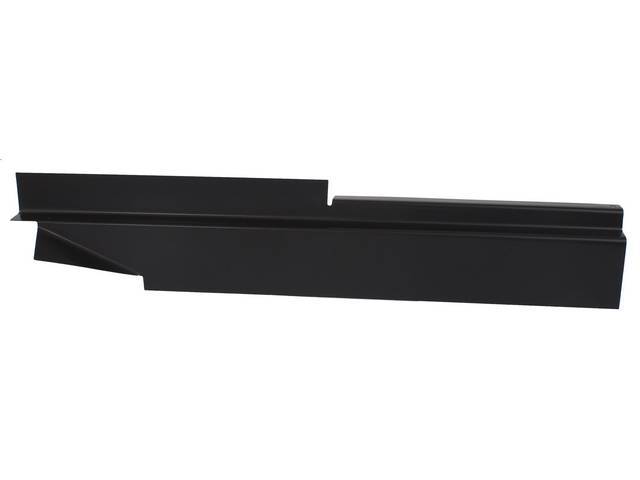 Rocker Panel Backing Plate, RH, 33 1/2 inch length  X 6 1/2 inch tall, 19 gauge steel, EPD-coated, reproduction