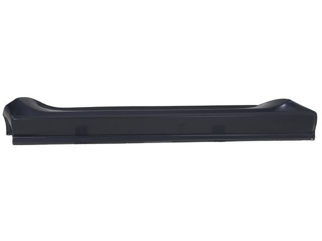 Outer Rocker Panel, w/o door post, slip on style, LH, 41 1/4 inch length X 6 3/8 inch tall, 21 gauge steel, EPD-coated, reproduction