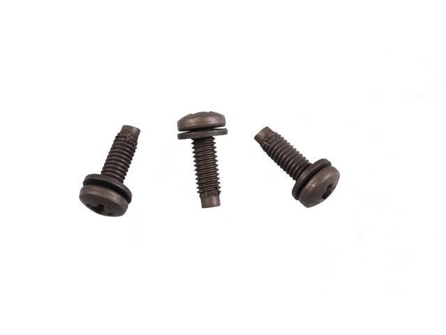 Tailgate Handle Fastener Kit,  3-pc OE Correct AMK Products reproduction for (67-72)