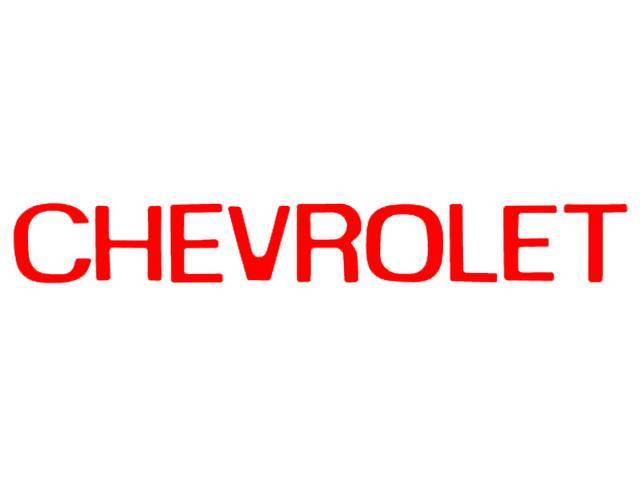 Tail Gate Name Decal, *Chevrolet*, Red