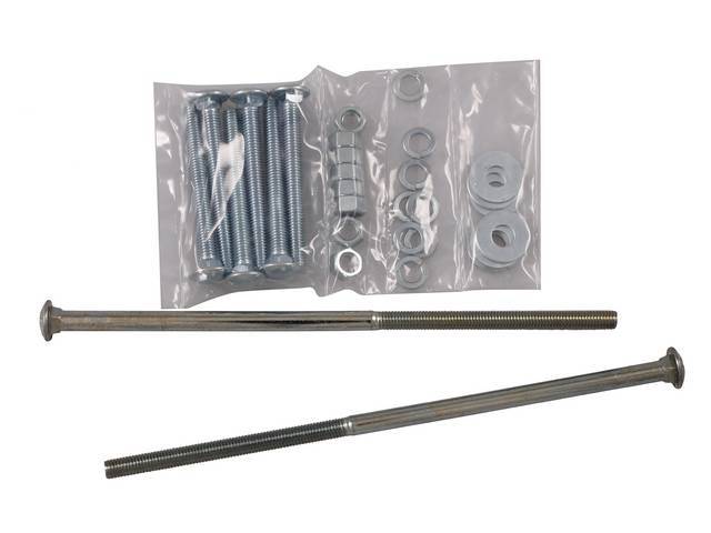 BOLT KIT, Bed, zinc finish, installs bed to the frame, (32) incl bolts, washers and nuts