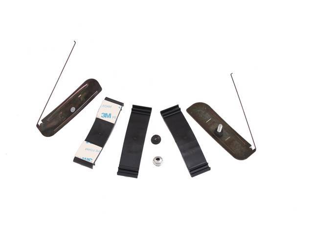 CLIP KIT, MOLDING, LOWER, FRONT OF BED, SET, LONGBED, LH OR RH, ADHESIVE TYPE