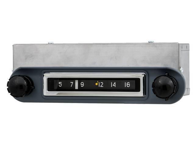 RADIO, AM/FM, OE Appearing W/ AM dial front face w/ FM dial scale in background w/ LED lighting (no digital display), 180 Watt, features bluetooth, fade and balance control, tone (bass / treble), antenna lead, 3 RCA jacks, 3.5 mm jack for IPod, MP3 or sat