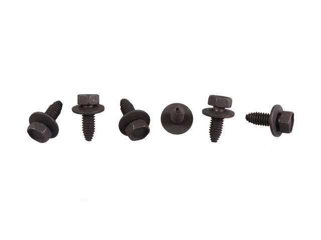 Battery Tray Fastener Kit, 6-pc OE Correct AMK Products reproduction for (69-80)