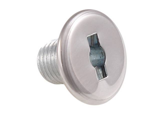 NUT, Head Light Switch, polished stainless steel
