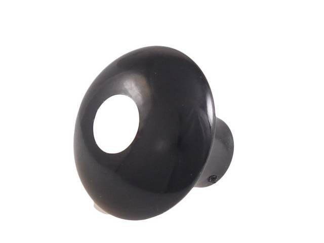 KNOB, Headlight Switch, black finish, repro