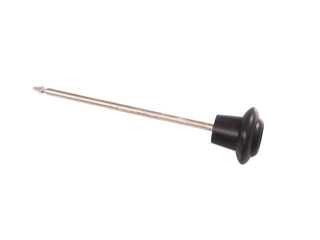 Headlight Switch Rod and Knob, black finish, reproduction