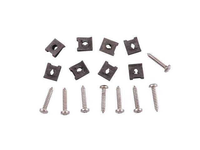 Marker Light Fastener Kit, 16-pc OE Correct AMK Products reproduction for (68-72)