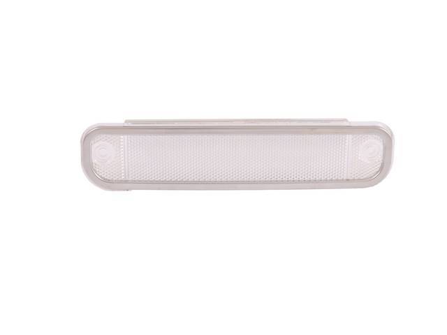 LED Side Marker Light Assembly, RH or LH, Clear lens w/ LED internals, reproduction for (73-80)