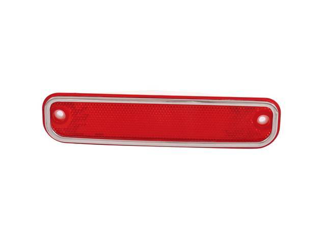 Side Marker Light Assembly, RH or LH, Red lens, reproduction for (73-80)