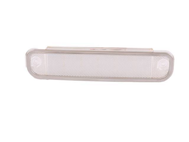 LED Side Marker Light Assembly, RH or LH, Clear lens w/ LED internals, reproduction for (73-80)