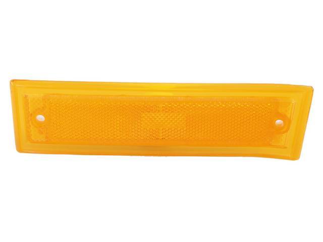 Side Marker Light Assembly, LH, Yellow Lens,  Standard, reproduction for (81-87)