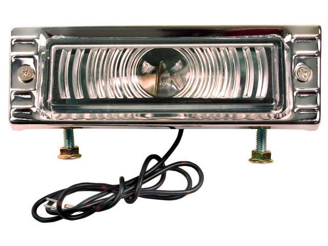 LAMP ASSY, PARKING, RH OR LH, CLEAR LENS AND 6 VOLT