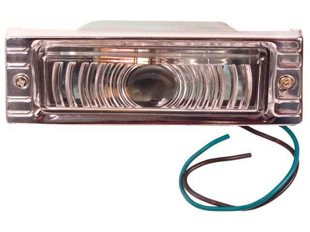 LAMP ASSY, PARKING, RH OR LH, CLEAR LENS AND 12 VOLT