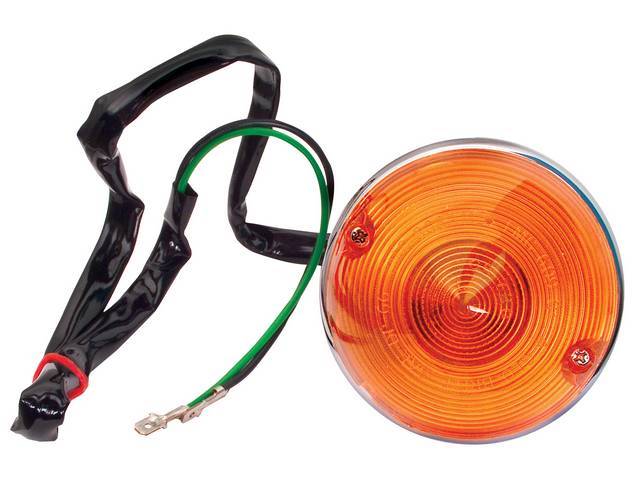 LAMP ASSY, PARKING, RH OR LH, AMBER LENS AND 12 VOLT
