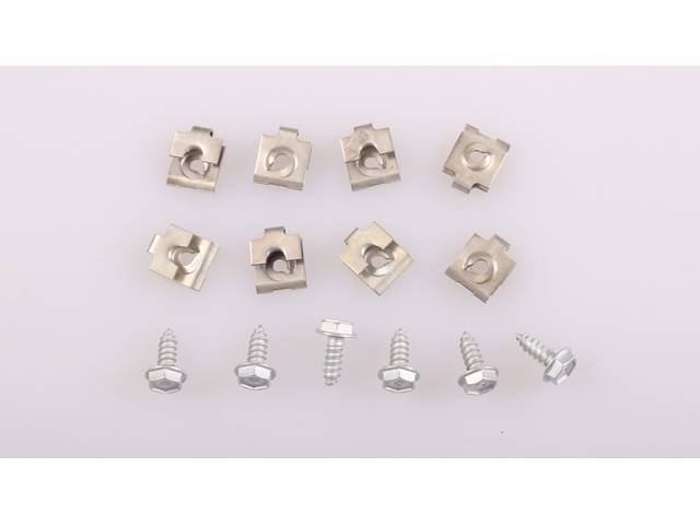 Parking Light Fastener Kit, 16-pc OE Correct AMK Products reproduction for (67-70)