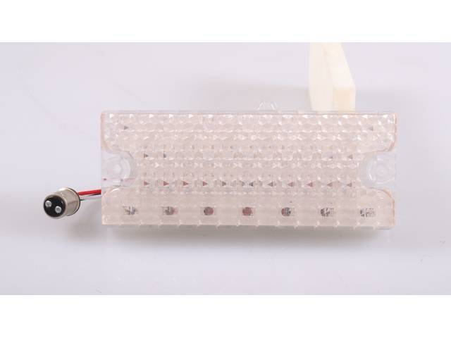 LED Parking Light Assembly, RH, Clear lens w/ LED internals, reproduction for (69-70)