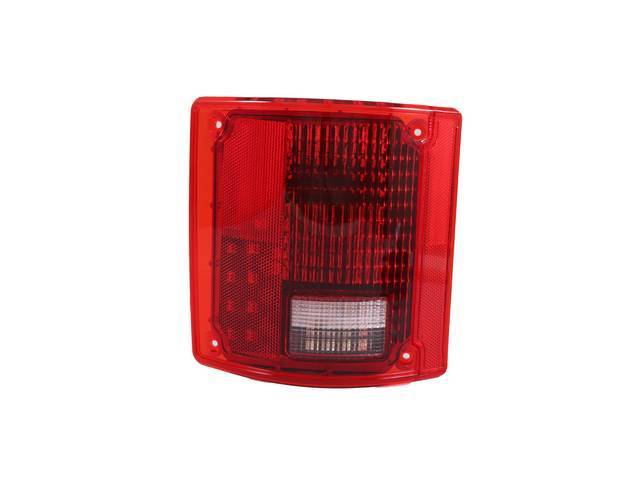 Tail Light Assembly, LH, Lens and Housing without trim, Sequential LED, reproduction for (73-87)