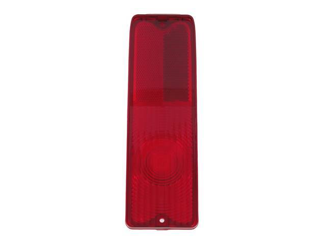 LENS, TAIL LIGHT, RED, PLASTIC