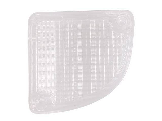 Back Up Light Lens, RH, Clear, Grid Pattern