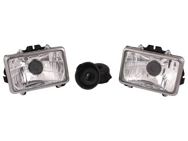 HEAD LIGHT ASSY SET, Diamond Type, incl bulb